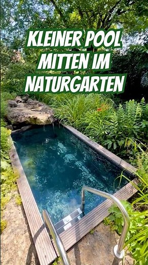 💧🌿 Für mich muss ein Gartenpool nicht im Mittelpunkt stehen sondern soll Teil des Gartens werden.