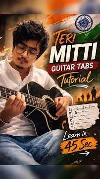 Teri Mitti Guitar Tabs Tutorial | Kesari Song | Easy Guitar Lesson #shorts