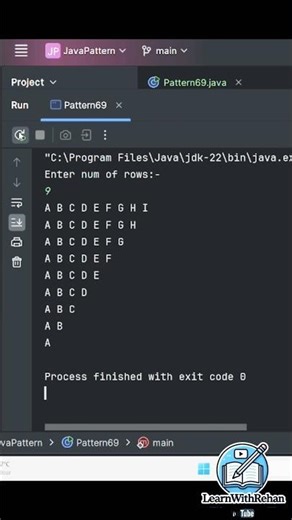 👉 Java Star Pattern Program 🔥 | Easy Trick to Print Patterns in Java (Beginner Friendly) #java