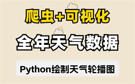 【python爬虫】利用Python爬取全年天气数据并实现数据可视化，一个完整的python项目案例分析，附源码！手把手教学，包懂的