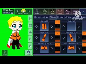 How to make Naruto Uzumaki in Gacha Club tutorial