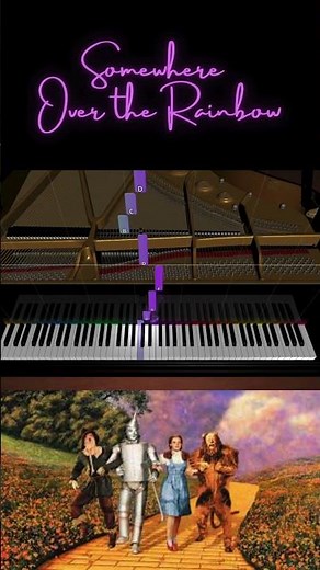 Learn Somewhere Over the Rainbow from The Wizard of Oz! 🎹 🌟 | Easy Play-Along