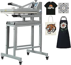 16x24 Inch Heat Press, 110V 2000W High Pressure Clamshell Heat Press Machine for T-Shirt, Professional Digital Control Heat Transfer Machine for Sublimation, Fast Heating and Laser Positioning