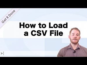 Get R Done | R Stats Tutorials: How to Load a CSV File