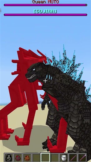 GOJIRA MINUS ONE vs QUEEN MUTO, MALE MUTO