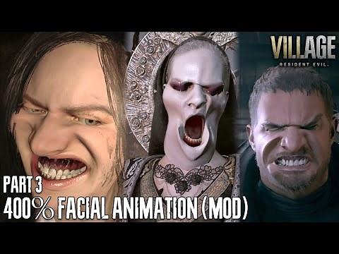 RESIDENT EVIL VILLAGE - 400% Facial Animations | Chris & Miranda Cutscene (MOD)