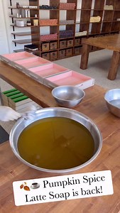 ✨ It’s BACK by popular request ✨ Pumpkin Spice Latte Soap ☕🍂 Made with a cozy essential oil blend of cinnamon, clove, and nutmeg, this bar smells just like fall in a cup — warm, spicy, and oh-so comforting. 🍁 I also used my new molds from @customcrafttools for this batch, and I’m absolutely in love with how they turned out! 🤎 This soap always sells out fast every year, so mark your calendars — it’ll be available September 1st! #PumpkinSpice #FallVibes #naturalsoap #soapmaking | Ashley Marie S