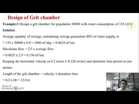 Design of Grit chamber