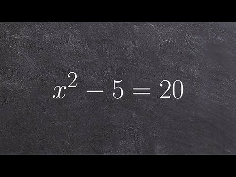 Solving a quadratic equation by taking the square root of both sides
