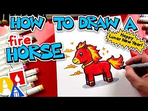 How To Draw A Fire Horse — Happy Lunar New Year!