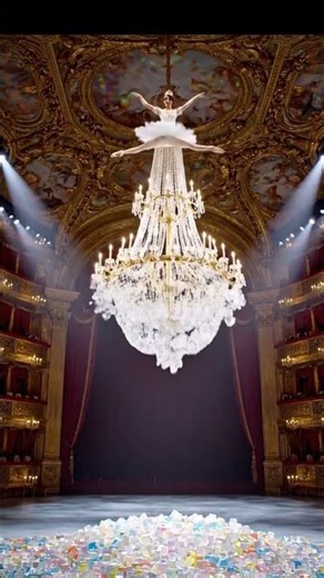 Ballerina leaps bed asmr