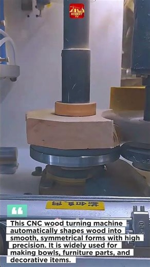 Amazing CNC wood turning machine process | Satisfying automatic bowl haping