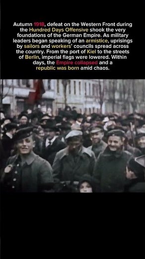 From Defeat to Revolution: The Fall of the German Empire in 1918