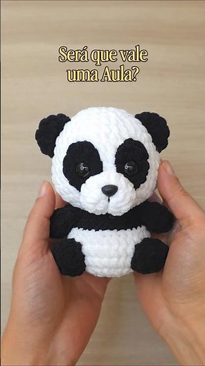 CLICK the ▶️ with the TITLE👇🏻and watch the full lesson | Amigurumi Crochet Panda Bear #crochet