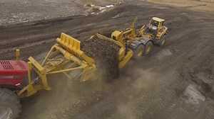 1.7K views · 42 reactions | K-Tec 1237 ADT scraper loading shale in Wyoming. Pushing with the K-Tec Ox Block greatly increases maximum capacity while decreasing time in the cut zone.  | K-Tec Earthmovers | Facebook