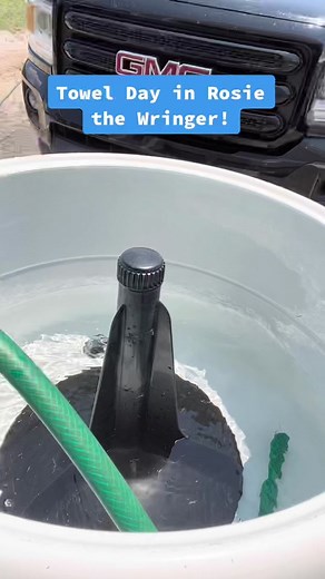 Vintage Washing Machine in the Garage