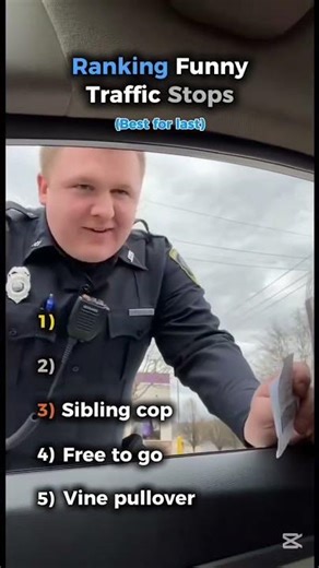 😂 Ranking the Funniest Traffic Stop Moments Ever 🚔 #pranks #funny #shorts