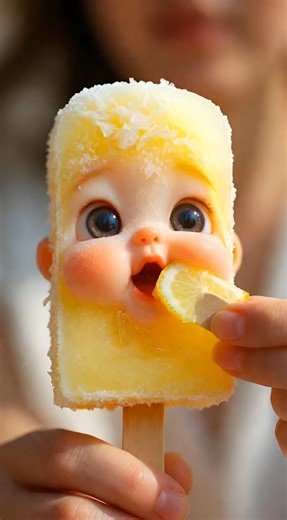 Lemon popsicle Eating ASMR #shorts #trending