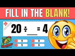 Find the Missing Number Grade 2! Math Practice Quiz for Kids ⭐ | Safe Place