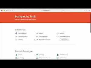 Learning math with Wolfram Alpha and AI