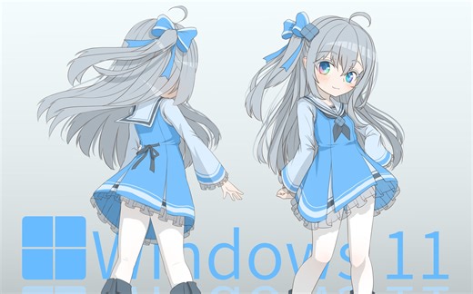 【MMD】一张图，让我连夜更新win11【win11娘化】