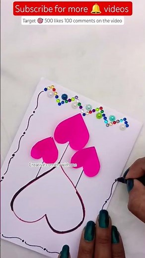 Super Quick And Beautiful Handmade Happy Anniversary Greetings Card for husband ❤️ #shortvideo #diy
