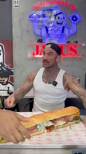 THE 5-SANDWICH SUB CHALLENGE!! Today I’m @janus_deli Slacks creek attempting their THE 5-SANDWICH SUB CHALLENGE!!!! This challenge is $80 to enter | 25 minutes to finish Includes 5 of our famous sandwiches: B&E Panini Hot Tzat Chicky Janus Amore Janus Deli Delight Tuunnna Complete it and win: • Janus Deli Merch Pack (T-Shirt, Cap Tumbler) - valued at $100 • $20 In-Store Voucher Tag a mate who would absolutely smash this!! #jimmyjudgeeats #asmr #eatingchallenge #foodchallenge #eating #food #yummy