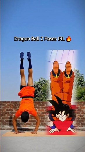 Dragon Ball Son Goku Pose in Real Life 🔥 #dragonball #songoku