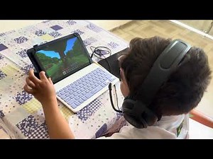 Como jogar minecraft no tablet usando teclado e mouse.
