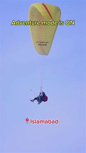 Paragliding Adventure mode is ON #explorepakistan #beautifulpakistan