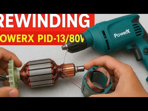 How to rewinding armature or field coile of (powerX pid-13/860w) part 1