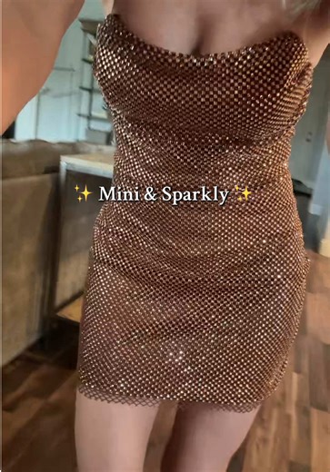Charming Mini Dresses with Rhinestones