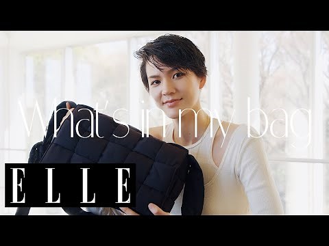 パリコレ学の人気モデル 岡本百恵の愛用バッグを大公開！｜what's in my bag｜ ELLE Japan