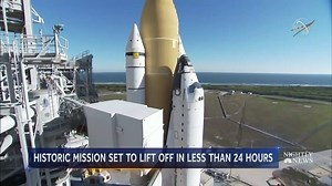 WATCH: Astronauts are set to once again lift off from U.S. soil on an American rocket for a 19-hour trip to the space station. | NBC Nightly News with Tom Llamas