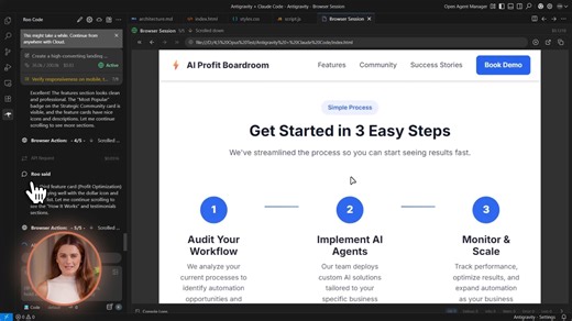 Julian Goldie on Instagram: "Build full-stack apps without writing any code. No more development bottlenecks. No more expensive developer fees. Here’s the new play 👇 → Antigravity architectures the backend. → Claude Code generates the frontend. → AI agents debug in real-time. → Automated browsers test all features. → Ship production-ready software in hours. Scale your business using AI. Join 40,000 members leading the revolution. Want the full guide? DM me."