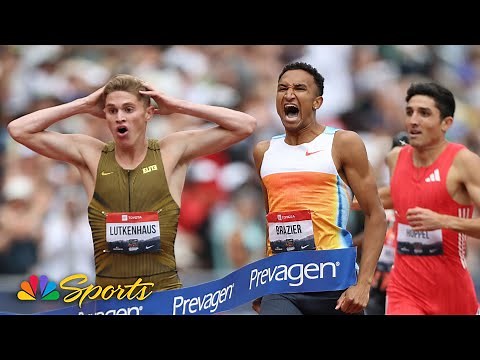 MUST SEE FINISH: 16 year old, Brazier, and Hoppel combine for exhilarating men's 800m | NBC Sports