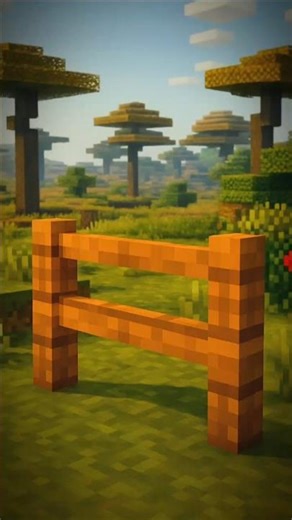 How To Craft Acacia Fence In Minecraft (Easy Guide) #shorts #trending