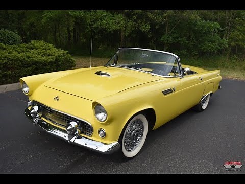 292 Y-Block V8 Powered 1955 Ford Thunderbird Roadster Test Drive
