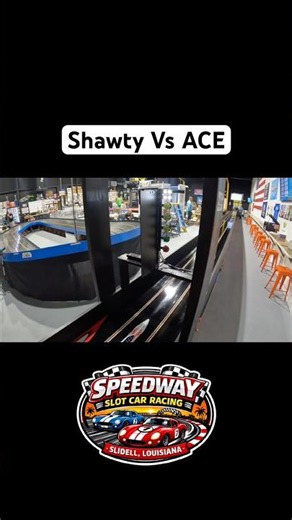 Brennan Vs TJ Slot Car Drag Race
