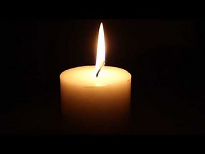 a one-hour silent video of a candle flame