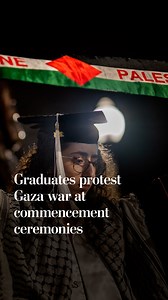 15K views · 387 reactions | University graduates showed support for Palestinians at commencement ceremonies across the U.S. Over 35,091 people have been killed in Gaza since Oct. 7, and local health authorities say majority of the dead are women and children. Follow live updates: https://wapo.st/3UNMktA | Washington Post | Facebook