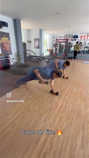 Full Body Strength Workout | Dumbbell Plank Rows 🔥