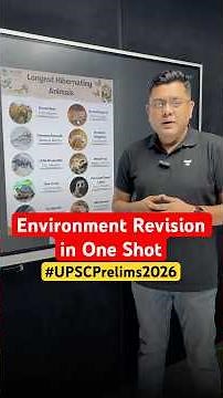 Crack Environment for UPSC Prelims 2026 | One Shot Session by Mukesh Jha Sir