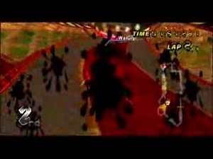 Mario Kart Wii - New Bowser Castle circuit gameplay