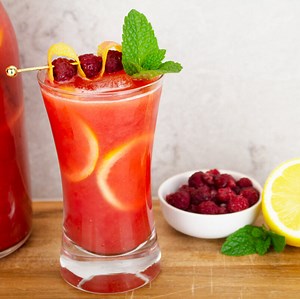 Easy Raspberry Lemonade - The Mindful Mocktail