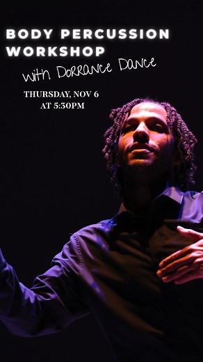 ⏰ Last call to feel the rhythm! Join Dorrance Dance for two nights of tap, sound, and movement.  Body Percussion Workshop Thursday, Nov 6 | 5:30pm All levels welcome. Explore rhythm through clapping, stomping, and more. ✨ Dorrance Dance Performance Friday, Nov 7 | 7:30pm Featuring Elizabeth Burke and Luke Hickey in an evening filled with swing, style, and pure artistry. Get your tickets while they last! | Lone Tree Arts Center | Facebook