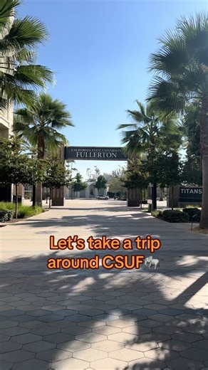 Let’s take a trip around campus and check out the #vibes 🐘🧡 #csuftok #csufullerton #csuftitans #csuf #campuslife