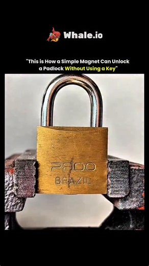 Motivation • Success • Attitude🧿 on Instagram: "This is how a simple magnet can unlock a padlock without using a key, and it feels like real-life magic at first glance. What looks impossible is actually a clever demonstration of basic physics and lock mechanics. By applying the magnet in the right way, internal pins inside certain padlocks can be influenced, allowing the lock to open without traditional force. It’s a reminder that everyday objects can have surprising power when combined with kn