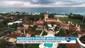 President Trump's Mar-a-Lago trips come at cost for locals