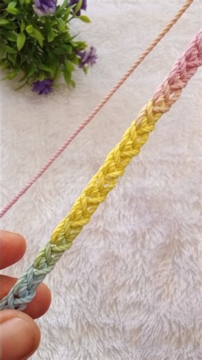 easy way to crochet beautiful rope 👍 #crochet #tutorial #handmade #rope #inspiration